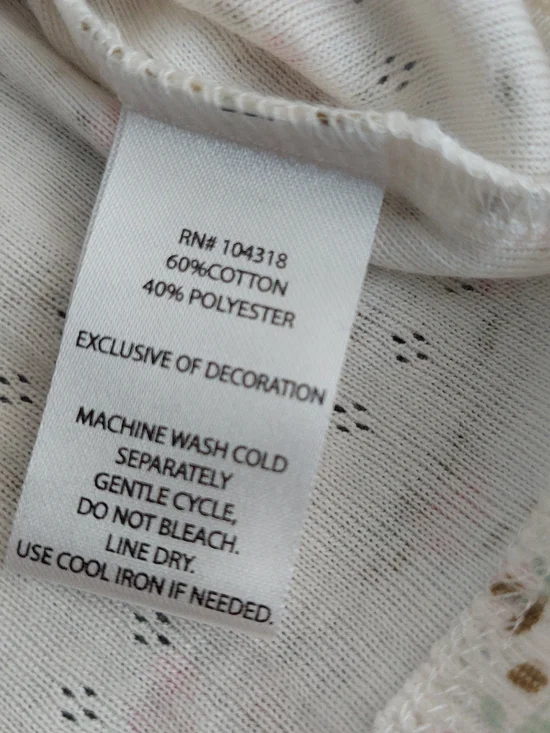 NWT Derek Heart Floral Lace Trim Ribbed Crop Top Coquette Women L - Picture 7 of 8